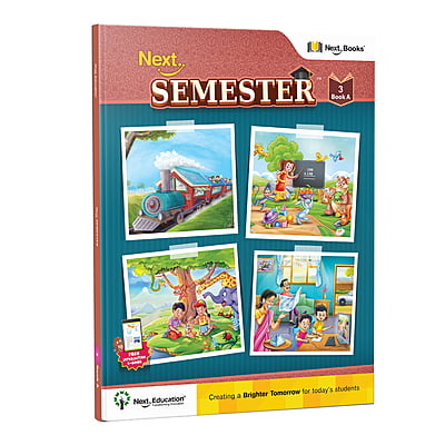 Next Semester class 3 /level 3 combo CBSE Textbook Maths + English + Environmental science Book A