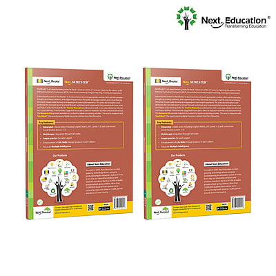 Next Semester class 4 /level 4 books combo of Maths + English + EVS Text book along with Workbook New Education Policy (NEP) Edition