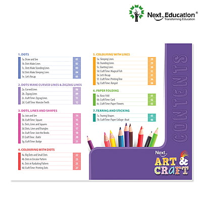 Art & Craft book for - Secondary School kids Class 1 / Level 1 (A + B)