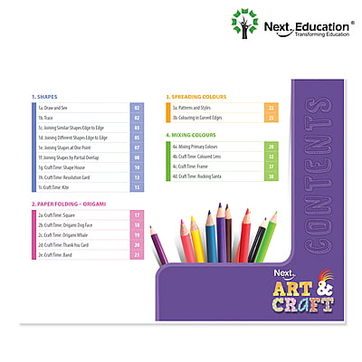 Art & Craft book for - Secondary School kids Class 1 / Level 1 (A + B)