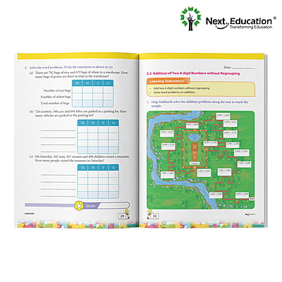 Next Maths - Secondary School CBSE Workbook for class 3 Book C