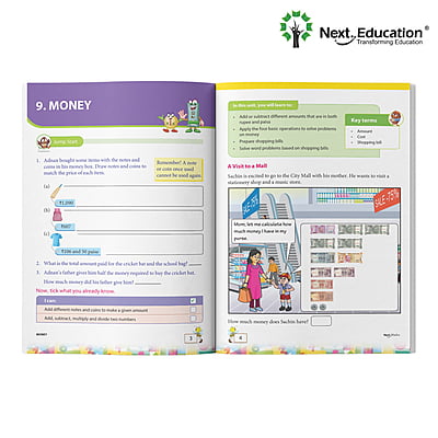 Next Term 3 Book combo Text book with Maths, English and EVS for class 3 / level 3 Book A