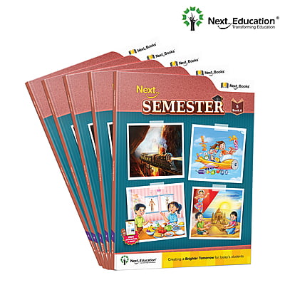 Next Semester class 5 combo CBSE Textbook Maths + English + Environmental science Book A